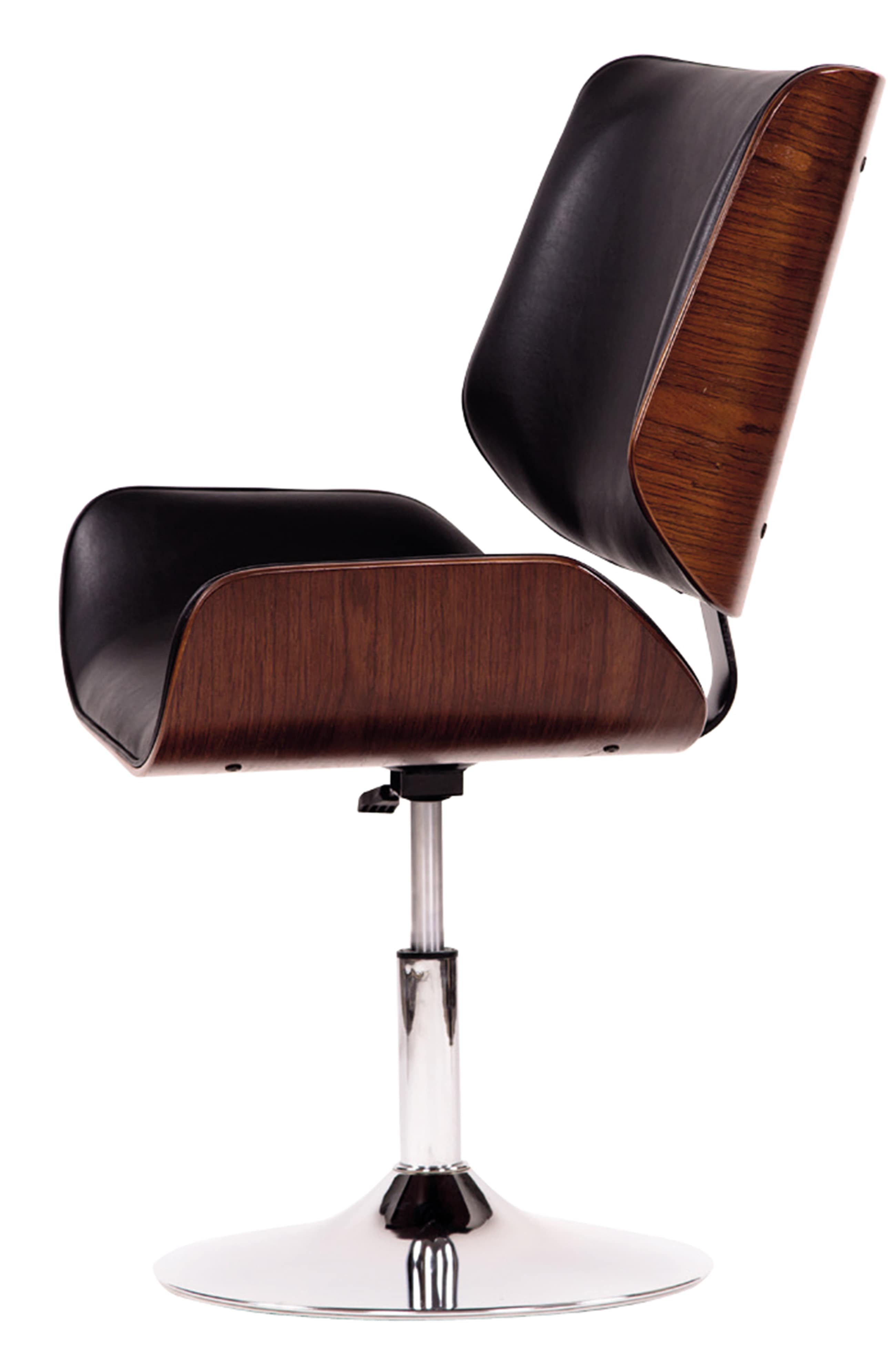 кресло Оксфорд 2  Экокожа черный каркас  Вишня