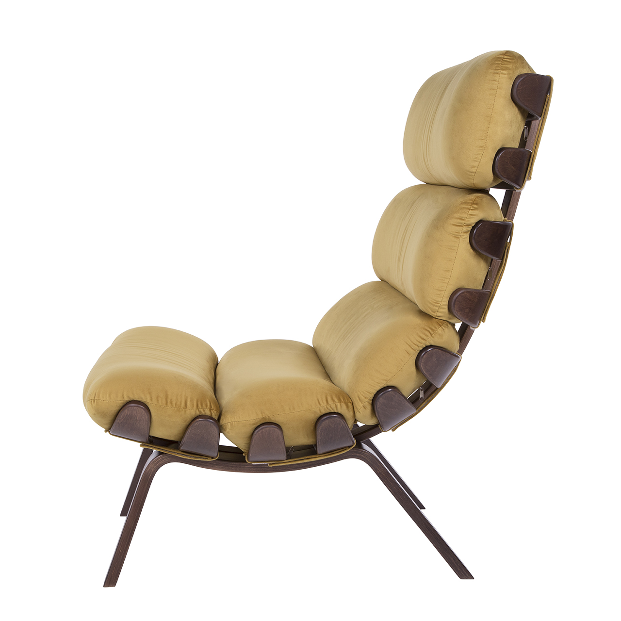 кресло Ессей  Охра каркас  Орех