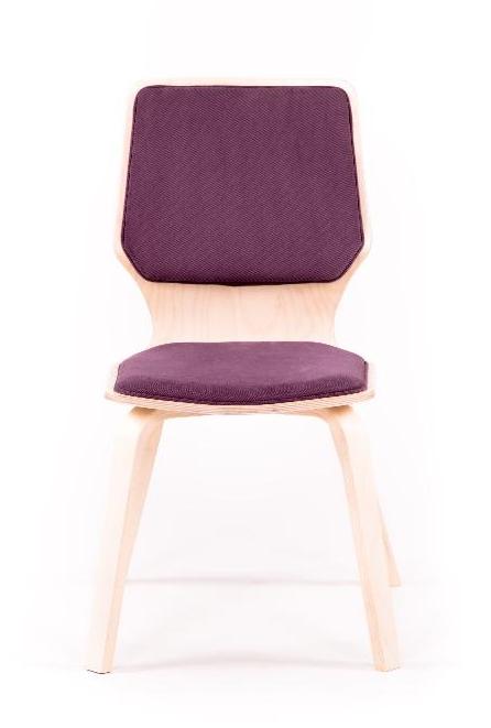  Стул Бермарк  Лиловый каркас  Берёза белая