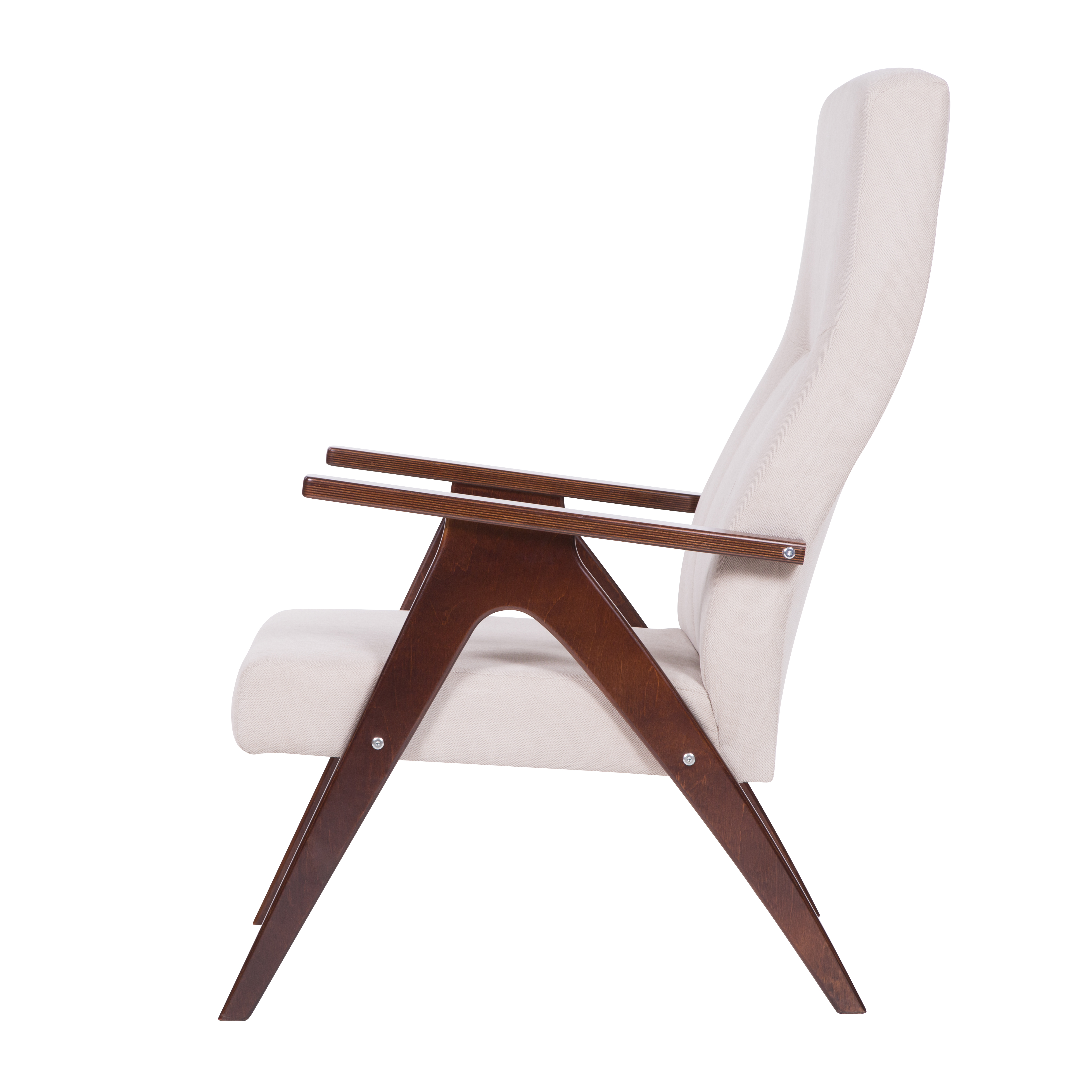 кресло Оскар Слоновая кость каркас Вишня