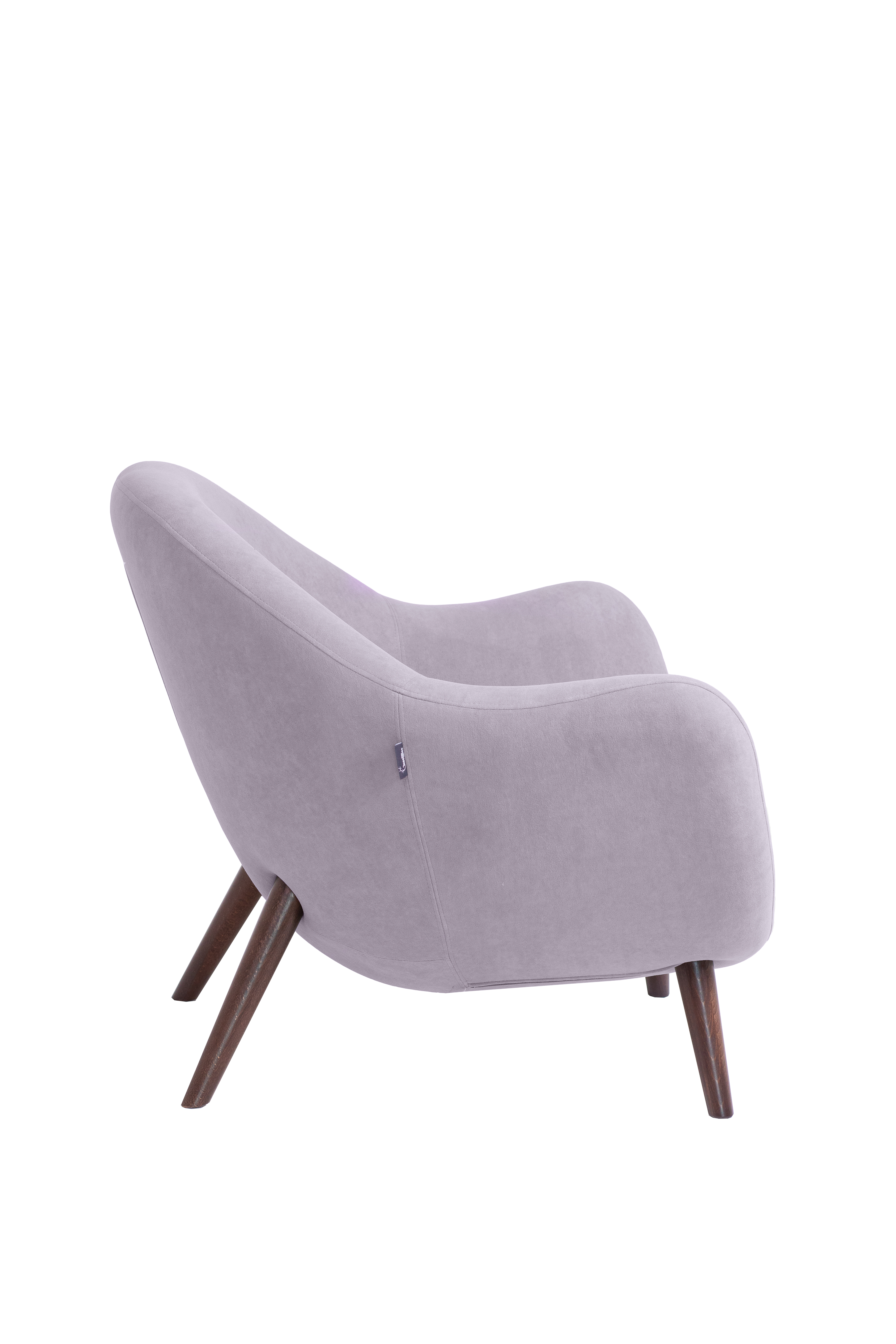 кресло Анхель  Перламутр каркас  Орех