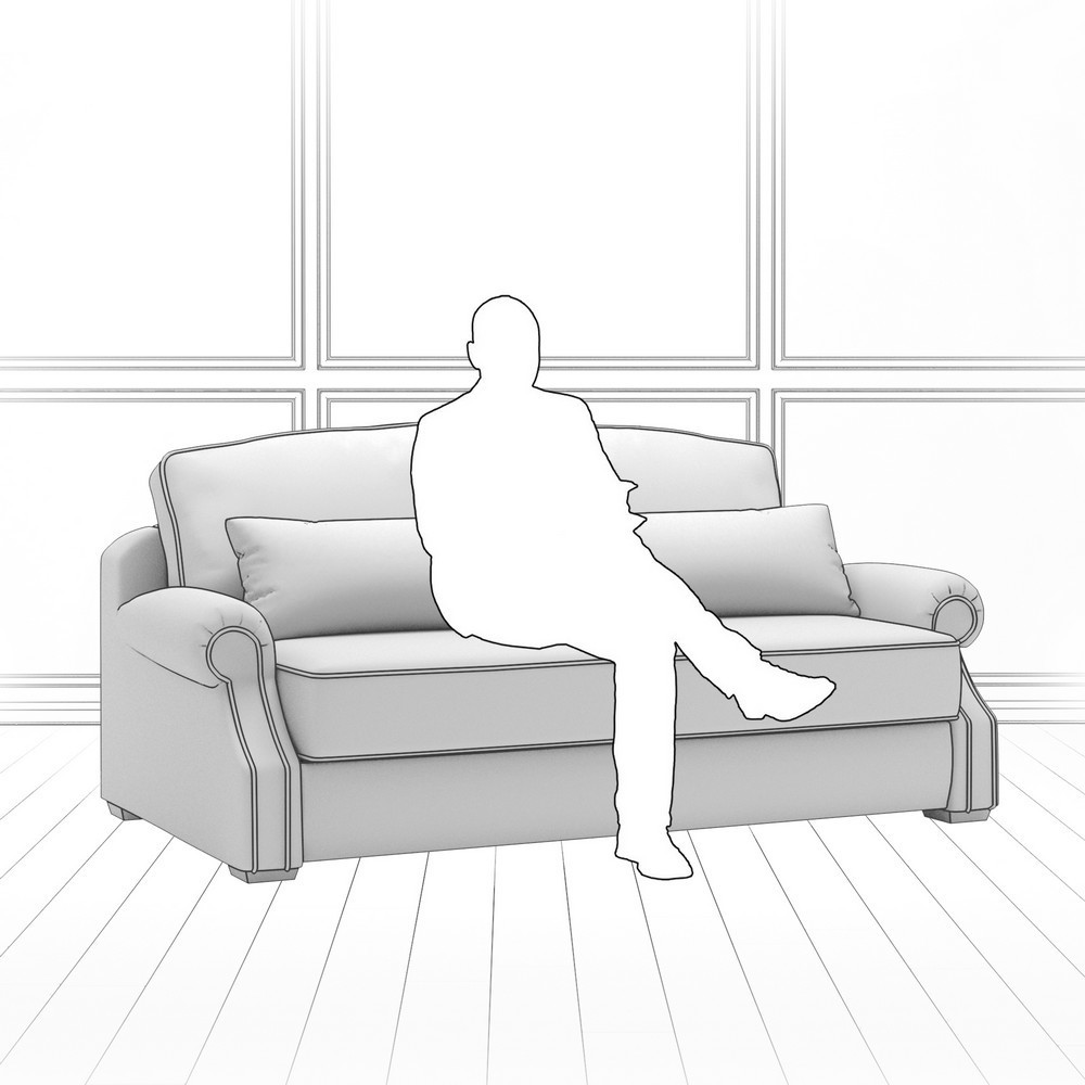 Диван Kane (с механизмом) DKa-I-180-K03-KaB40-E33