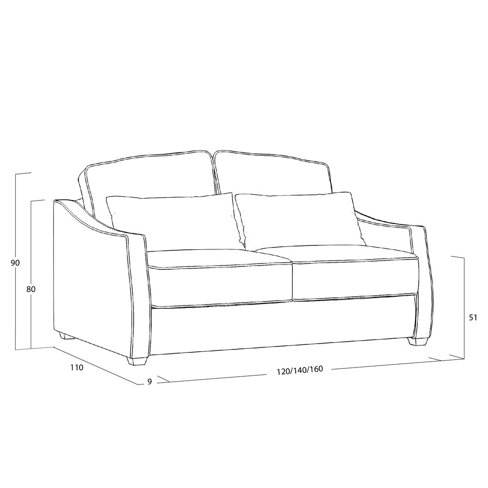 Диван Infante DIf-I-160-K03-KaB39-E03