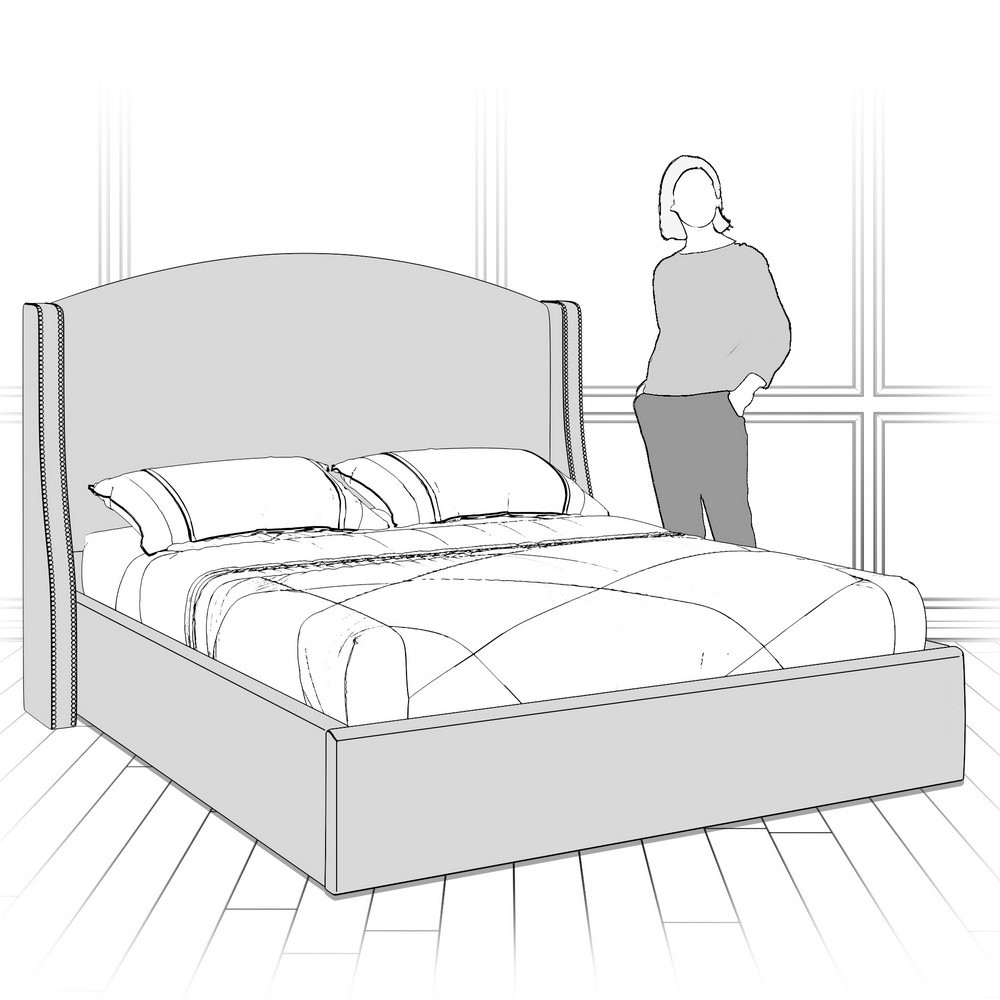 Кровать с подъемным механизмом K10-1400-G-B05