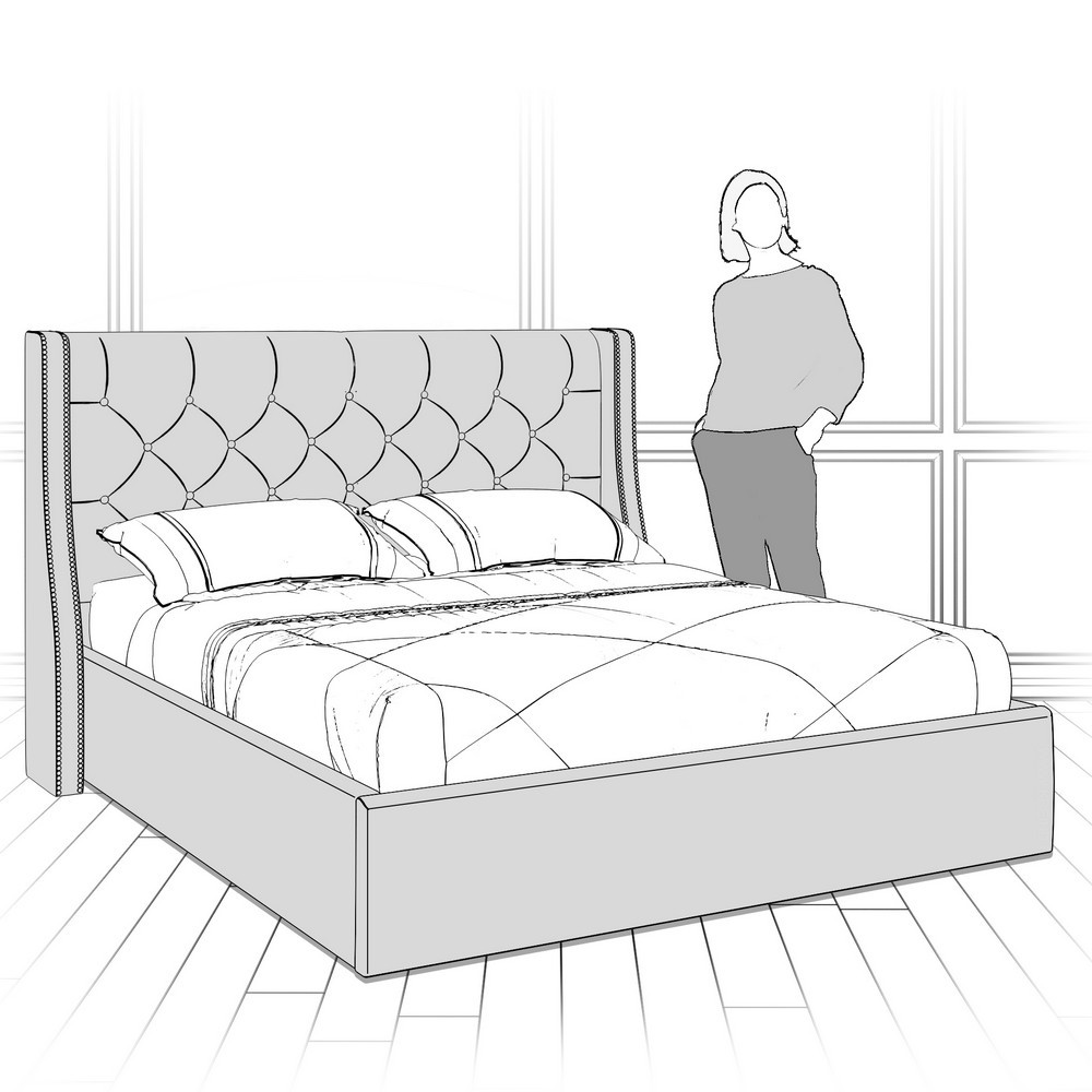 Кровать с подъемным механизмом K11Y-1200-N-B12