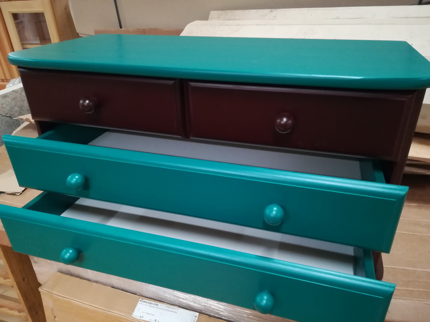 Комод с шестью ящиками массив сосны Вокко 82-06