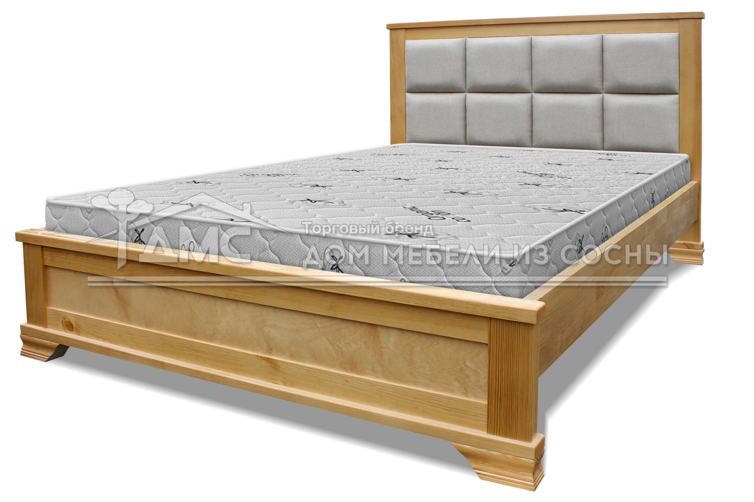 Кровать Классика с мягкой вставкой 900х2000