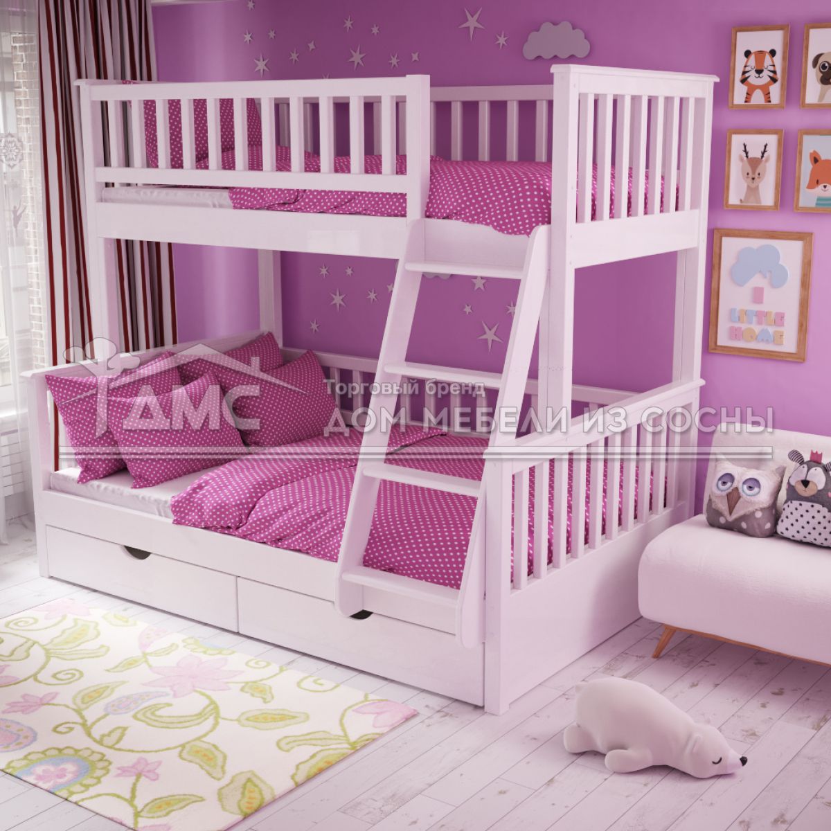 Кровать Небоскрёб 900х2000