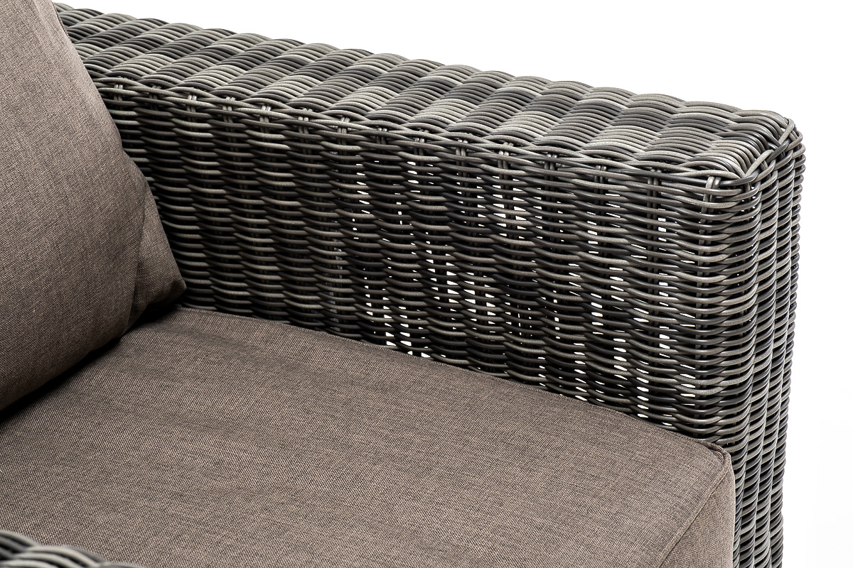 "Боналли" кресло из искусственного ротанга, цвет графит