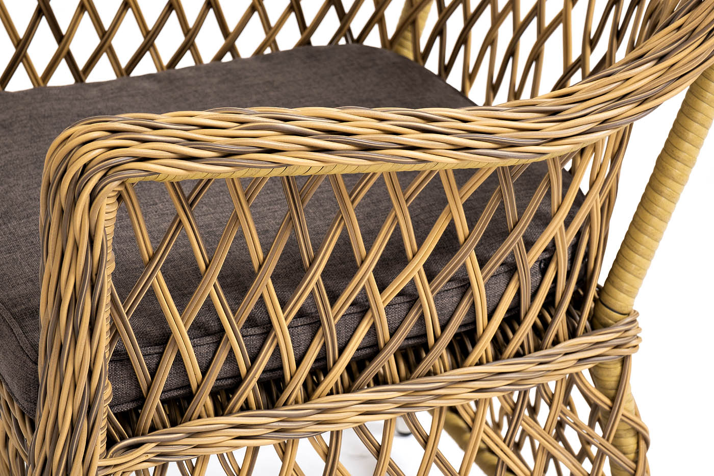 "Эспреззо–80 L" обеденная группа плетеная, цвет соломенный