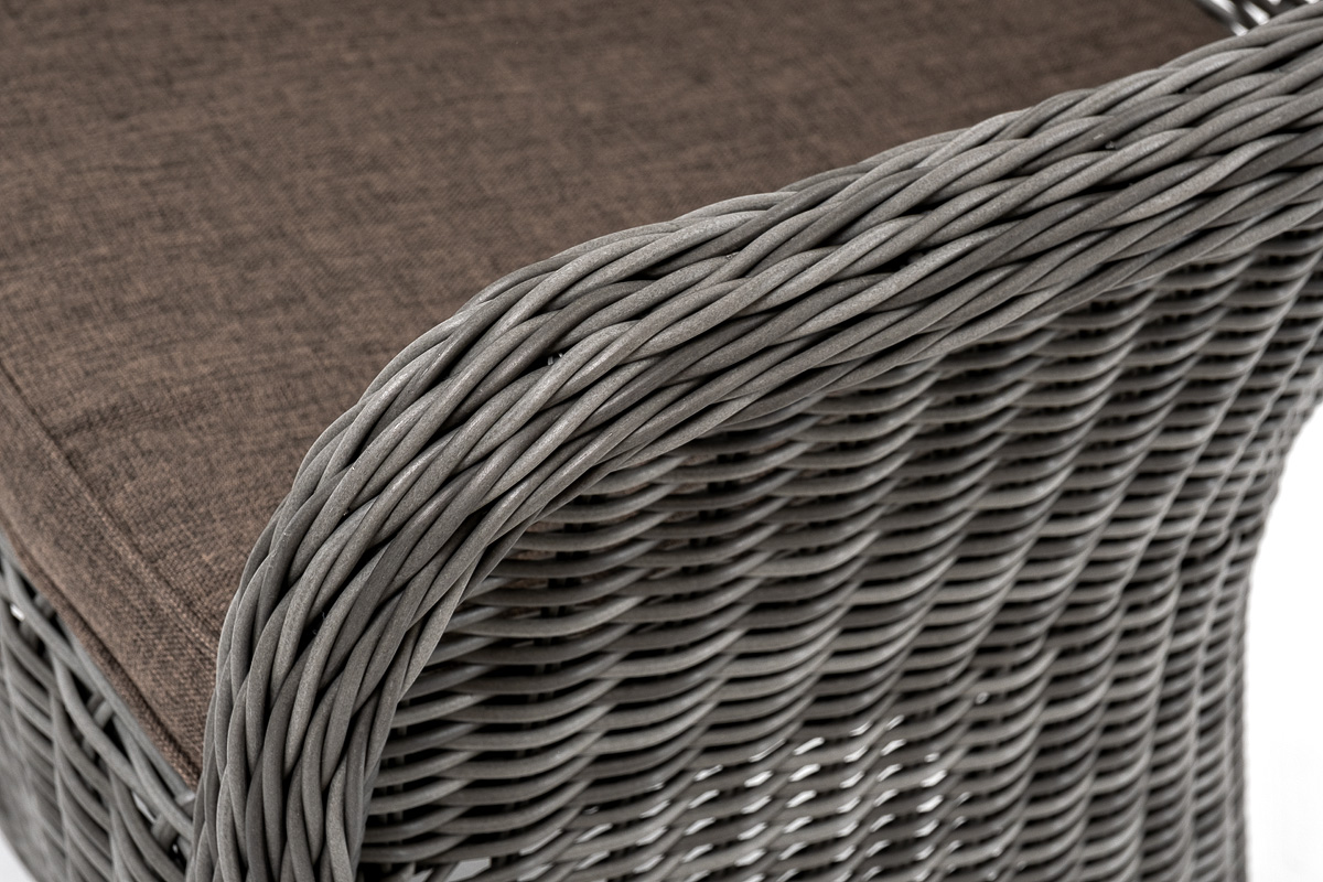 "Эспреззо–80 R" обеденная группа плетеная, цвет графит