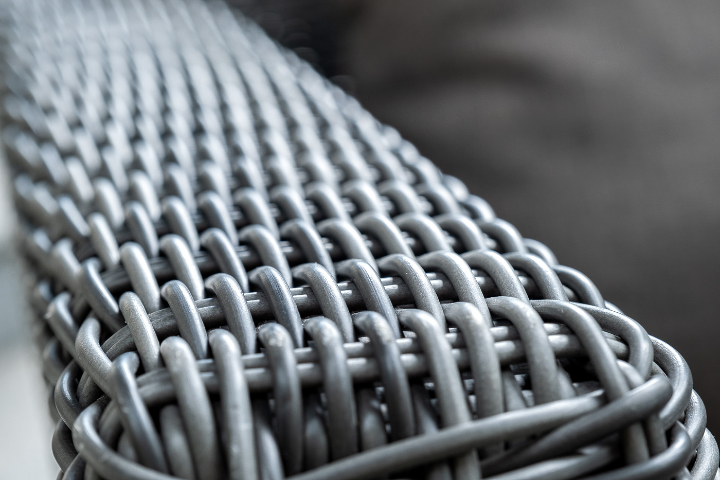 "Капуто" диван из искусственного ротанга двухместный, цвет графит