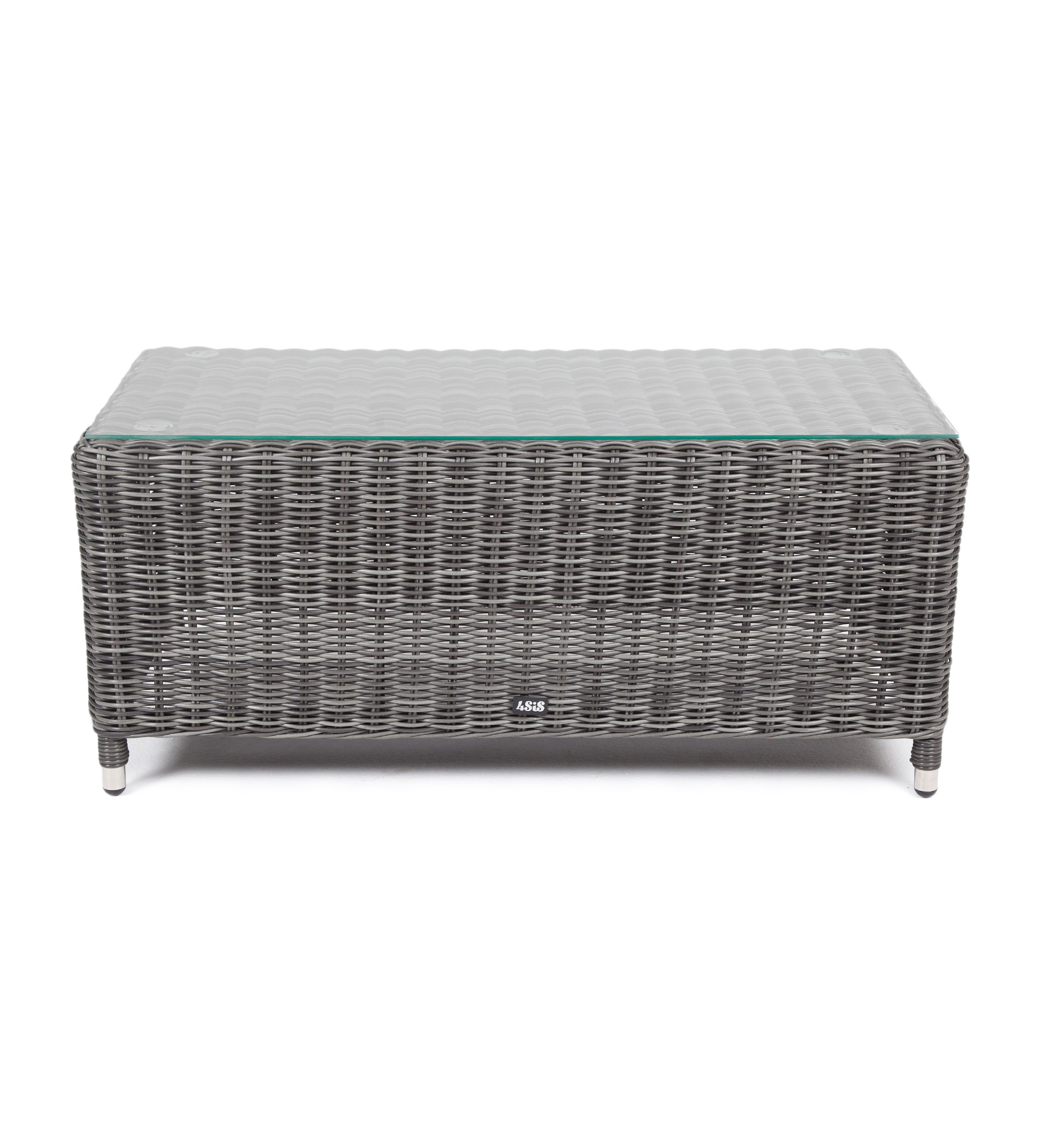 "Копаннини" столик журнальный из искусственного ротанга, цвет графит