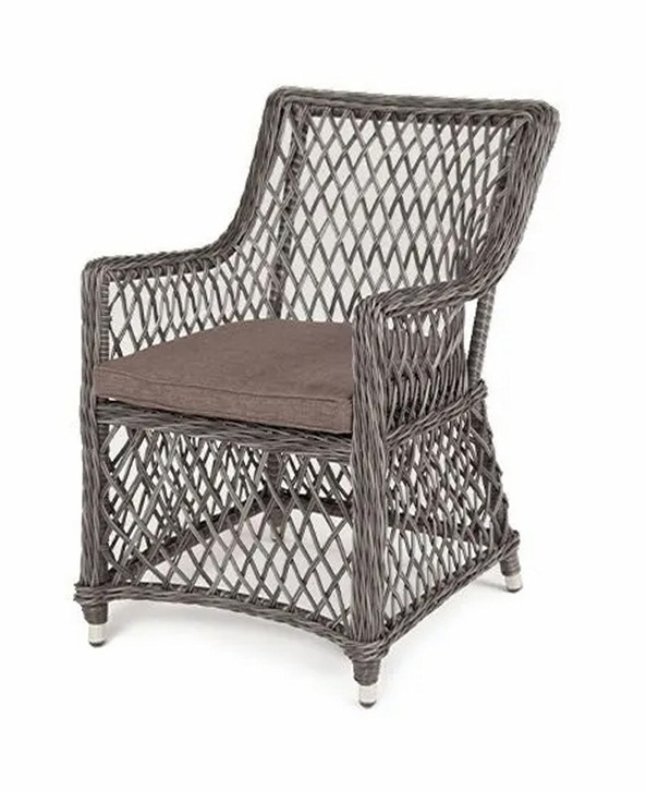 "Латтини" плетеное кресло из искусственного ротанга, цвет графит