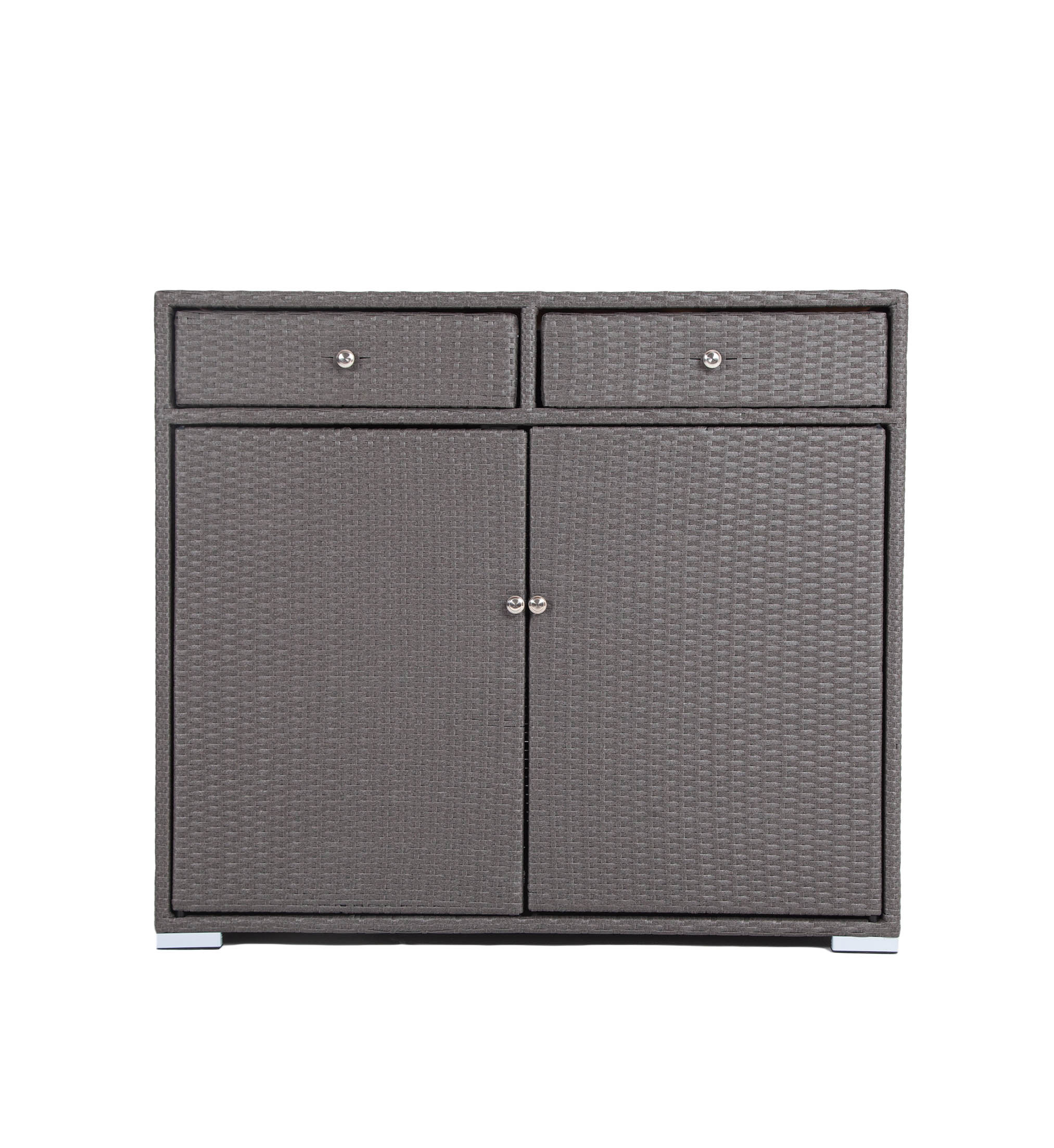 "Мальта" тумба плетеная из искусственного ротанга, цвет графит