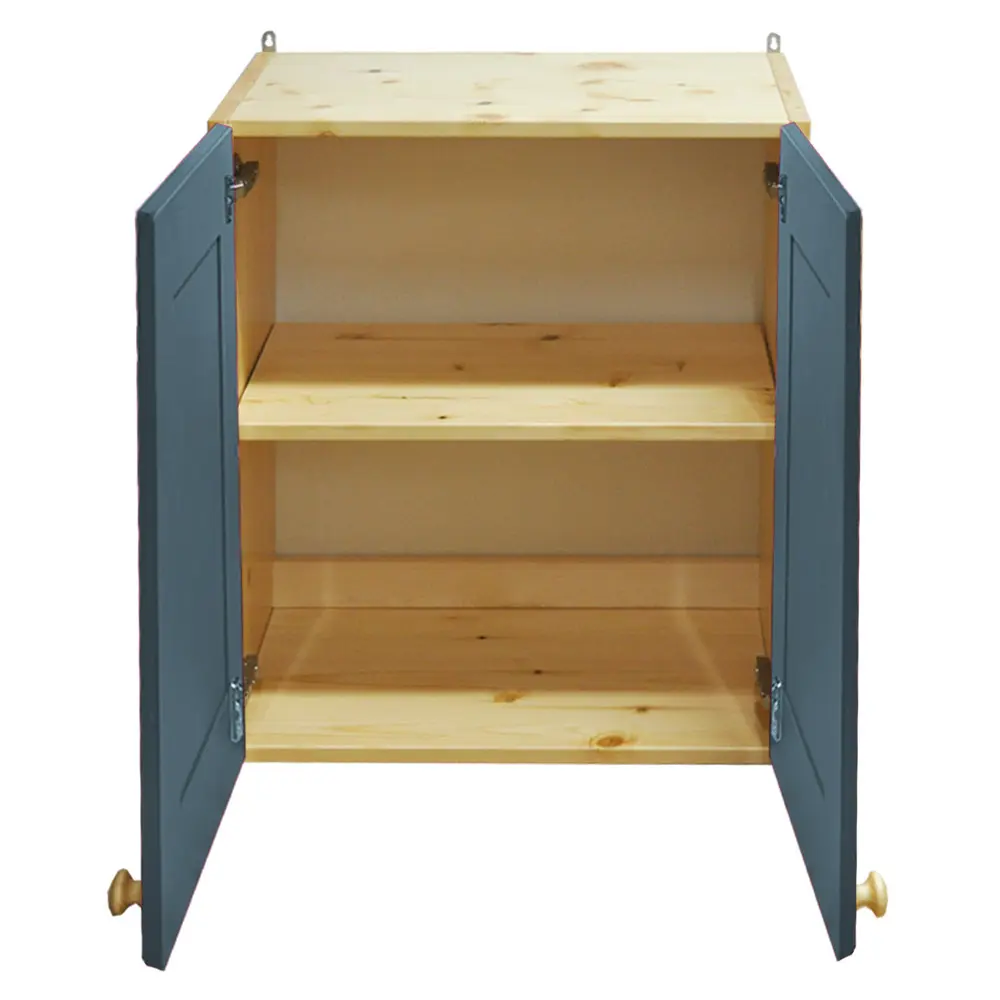 Шкаф массив сосны настенный 2 дверки Весури арт. 260 морин