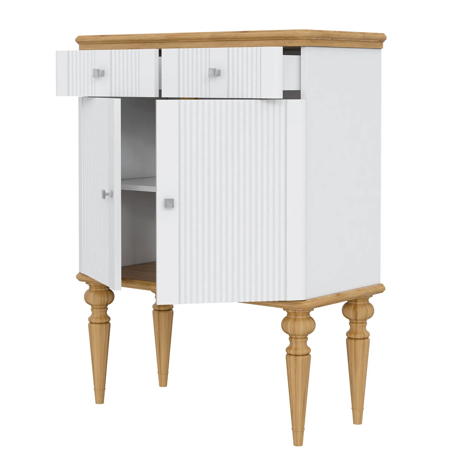 Тумба «Рандеву» 22 (белый лак/антик 24)