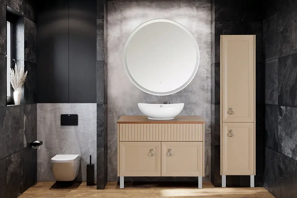 Пенал Риола 40 Капучино напольный