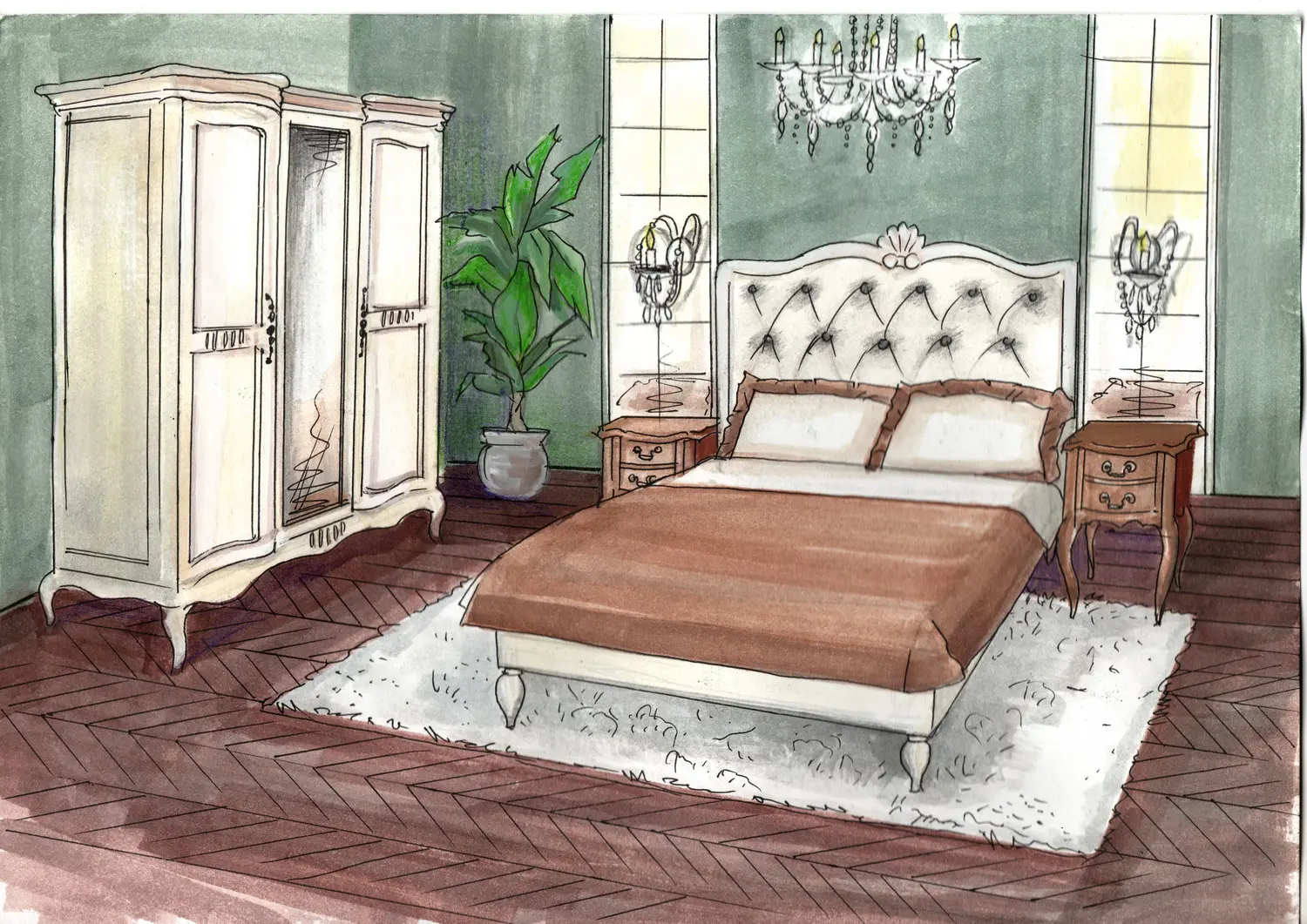 Спальня Maria&Stefania