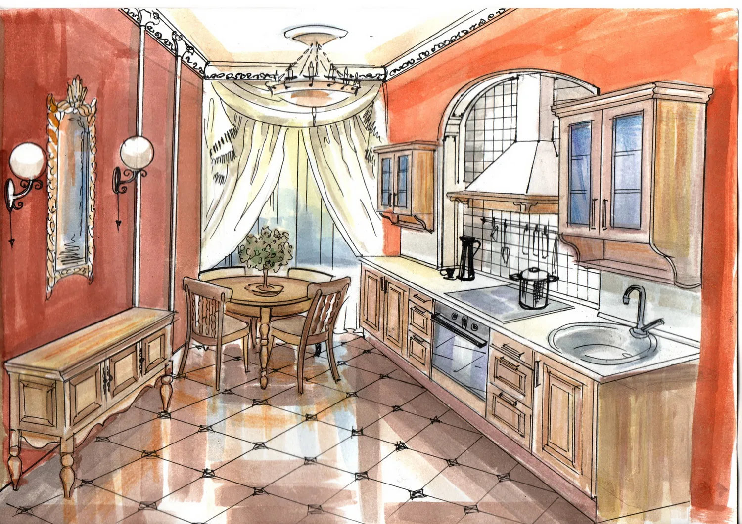 Кухня Тимберика